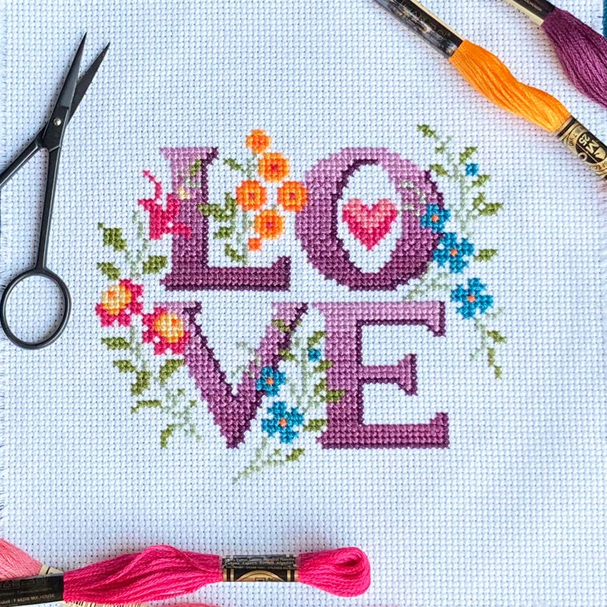 Love Cross Stitch Kit