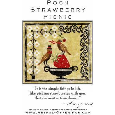 Posh Strawberry Picnic Pattern