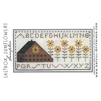 Saltbox Sunflowers Sampler Pattern
