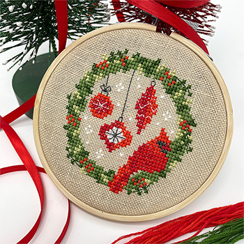 Cardinal Wreath Pattern