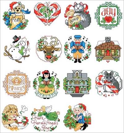 Lotsa Christmas Ornaments Set 2 Pattern