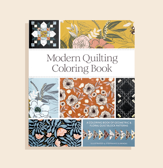 Modern Quilting Coloring Book: Adult Coloring Book (Spring)