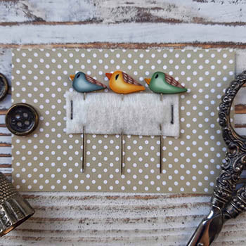 Pin Set Bird Trio