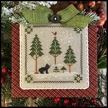 Log Cabin Christmas 4 In the Woods Bear Pattern