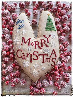Merry Christmas Heart Pattern