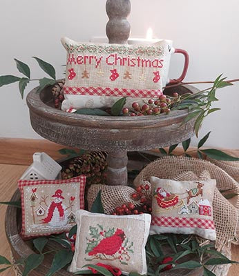 Merry Christmas Set Cuscinetti Pattern