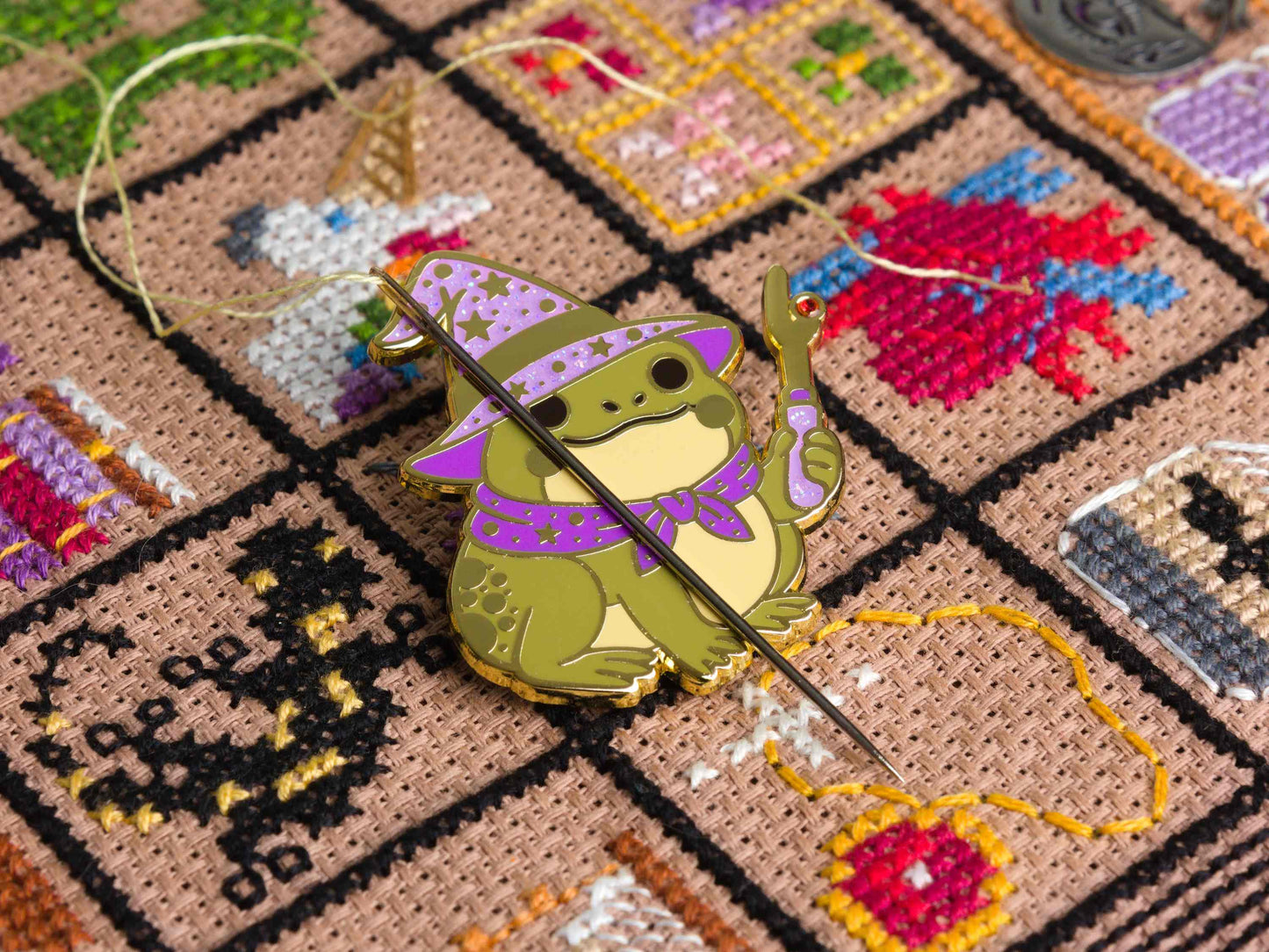 Kikker Tovenaar Needle Minder