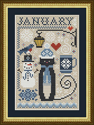 January Cat Pattern