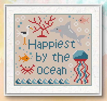Happiest By The Ocean Pattern