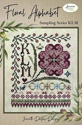 Floral Alphabet Sampling Series KLM Pattern