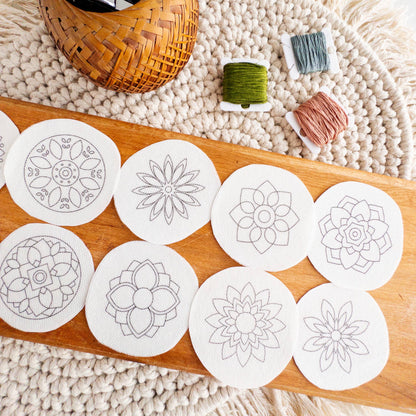 Mandala Stick and Stitch Embroidery Pattern