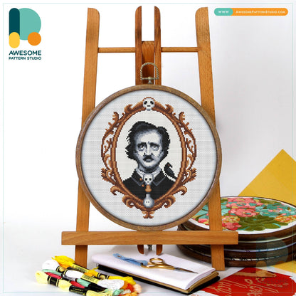 CS1983 Edgar Allan Poe Cross Stitch Kit