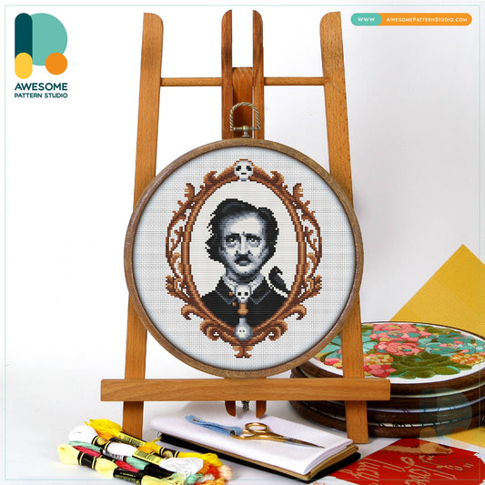 CS1983 Edgar Allan Poe Cross Stitch Kit