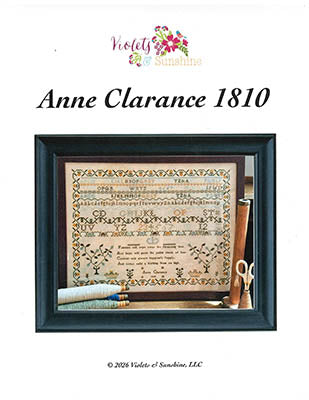 Anne Clarance 1810 cross stitch pattern by Violets and Sunshine