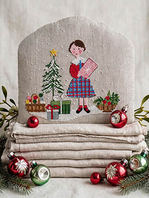 Tartan and Snowflakes cross stitch pattern by Lilli Violette