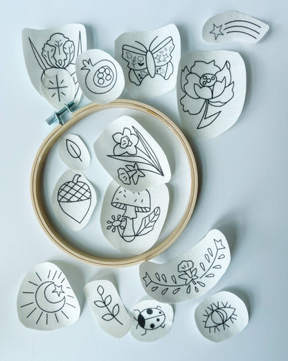 Mystic Forest Stick and Stitch Embroidery Patterns