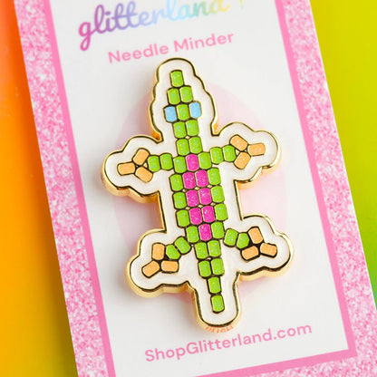 Beaded Lizard Needle Minder