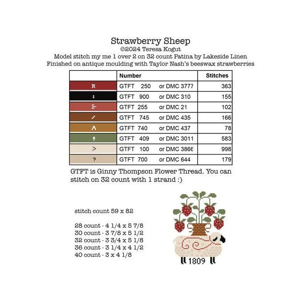 Strawberry Sheep Pattern