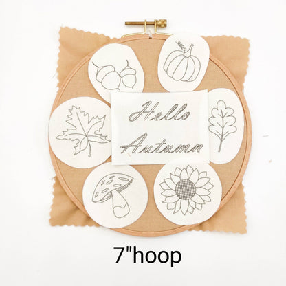Fall Stick & Stitch Embroidery Patterns