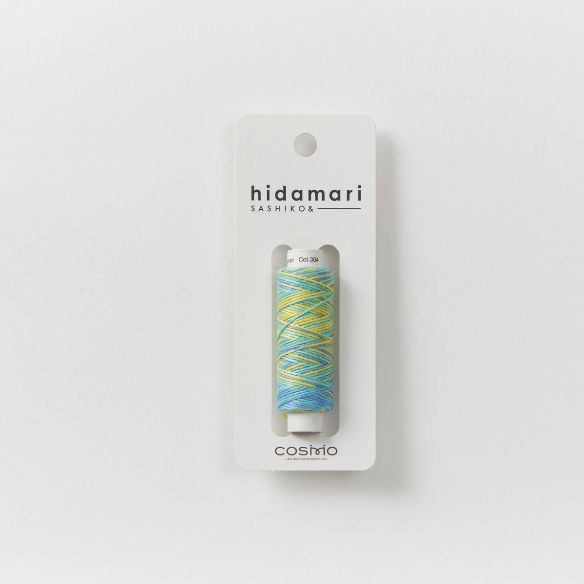 Cosmo Hidamari Sashiko Variegated Thread Blue, White, Yellow #105