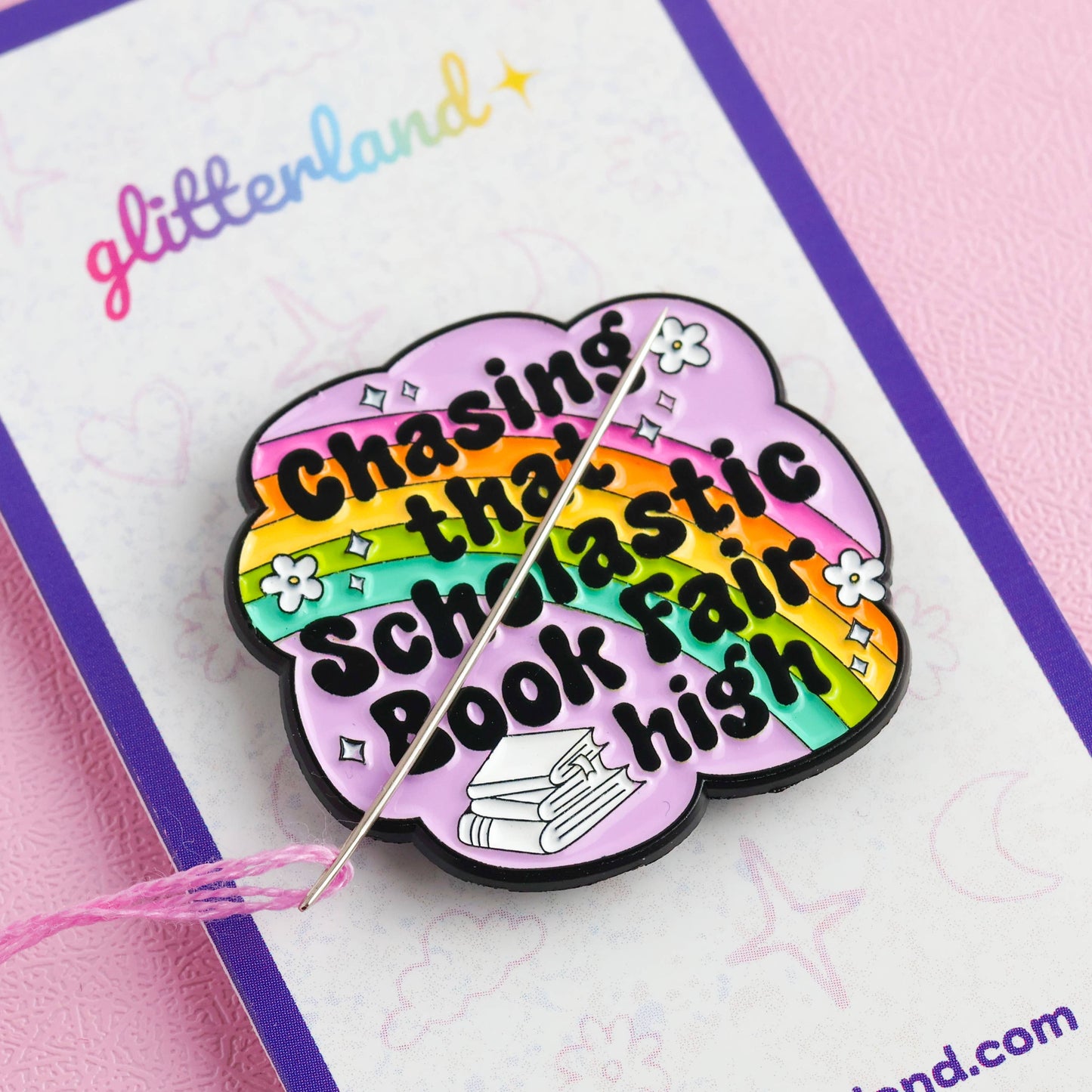 Scholastic Book Fair High Bookish Needle Minder
