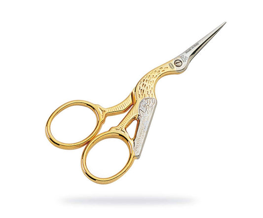 Stork Gold Embroidery Scissors 9 cm