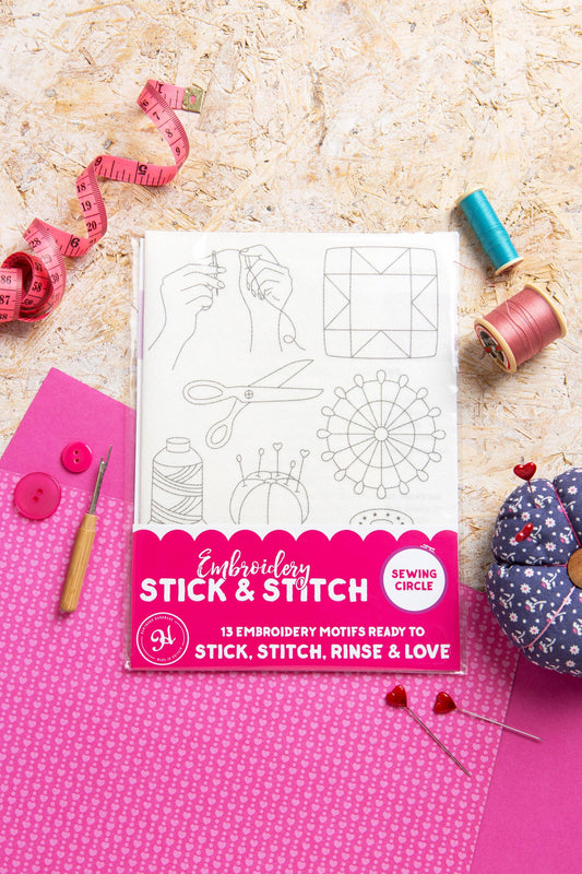 Sewing Circle Stick & Stitch Embroidery Pack
