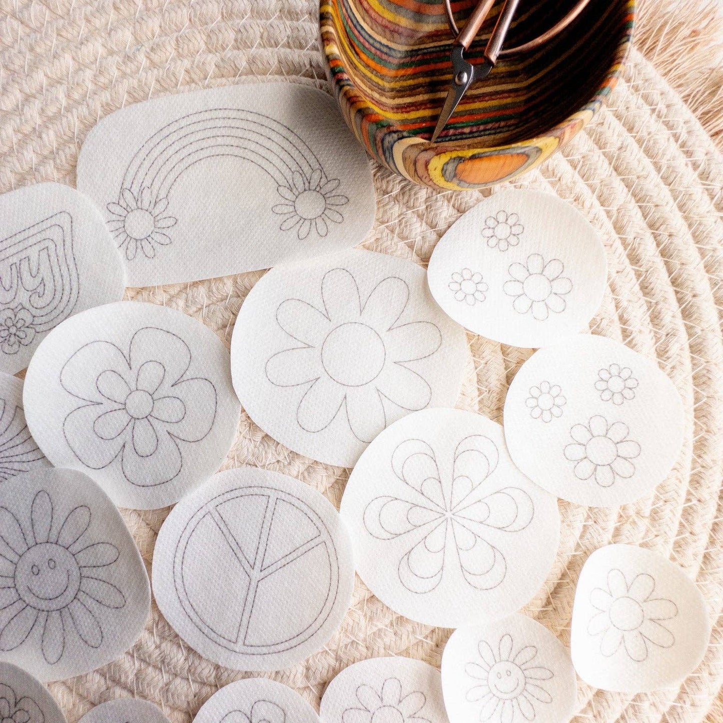 1970's Stick and Stitch Retro Embroidery Patterns