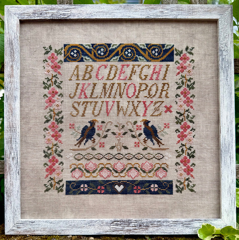 Two Blue Birds Sampler Pattern