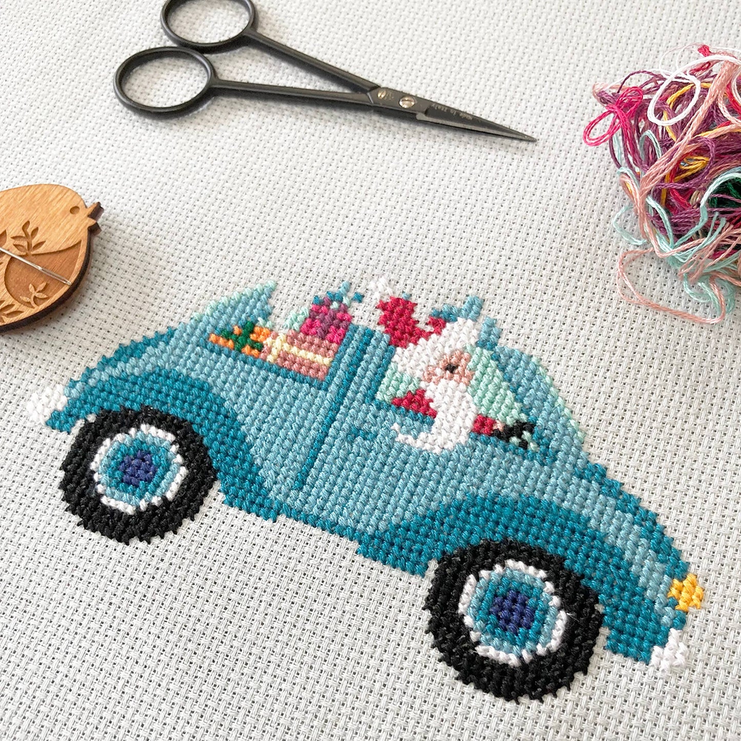Driving Home for Christmas Cross Stitch Kit