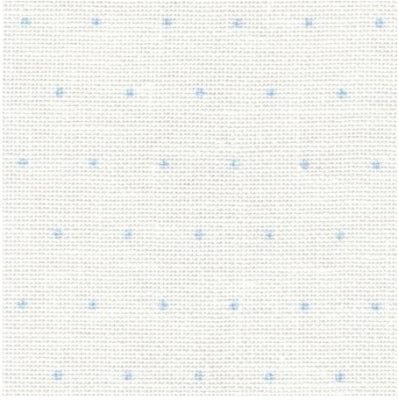 28 ct Petit Point White with Blue Dots Linen #32811129