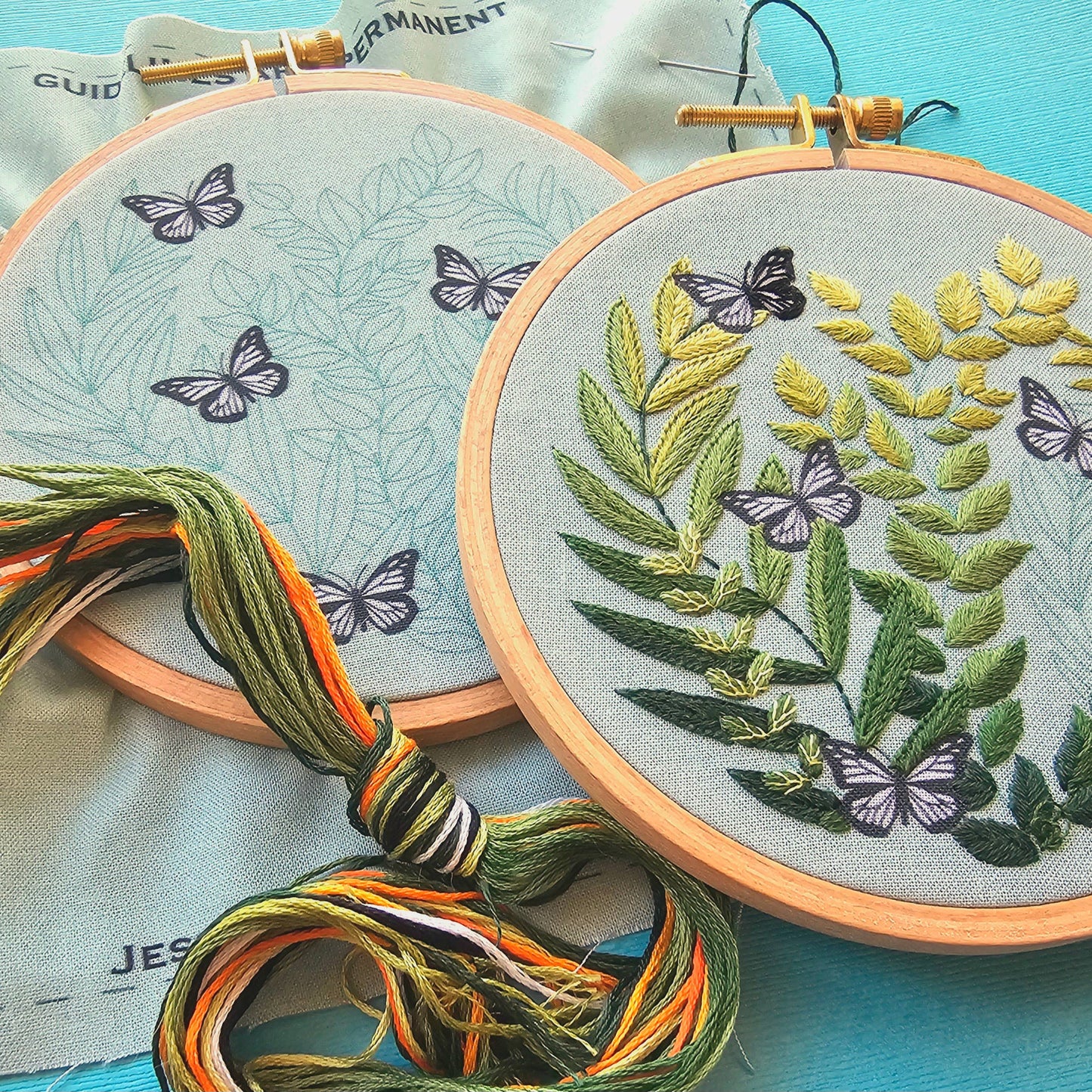Love Grows Butterfly Hand Embroidery Kit