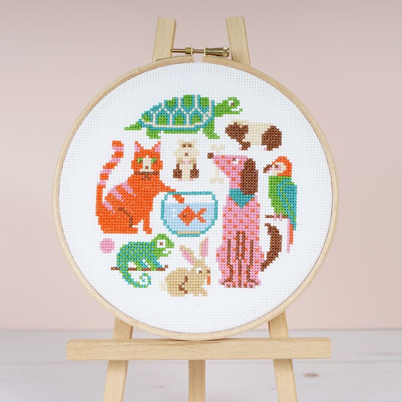 Playful Pets Cross Stitch Kit