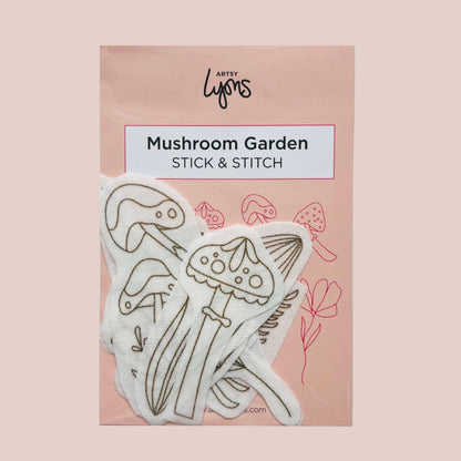 Mushroom Garden Stick & Stitch Embroidery Pack