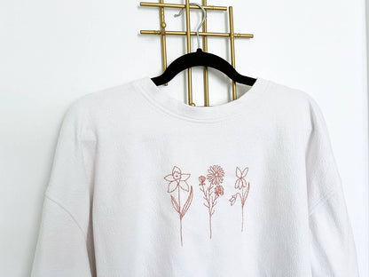 Birth Month Flowers Stick & Stitch Embroidery Pack