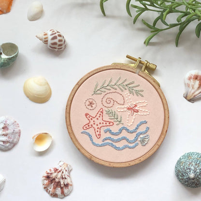 Seaside Treasures Beach Embroidery Kit