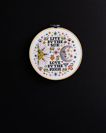 'Love By The Moon' Cross Stitch Kit
