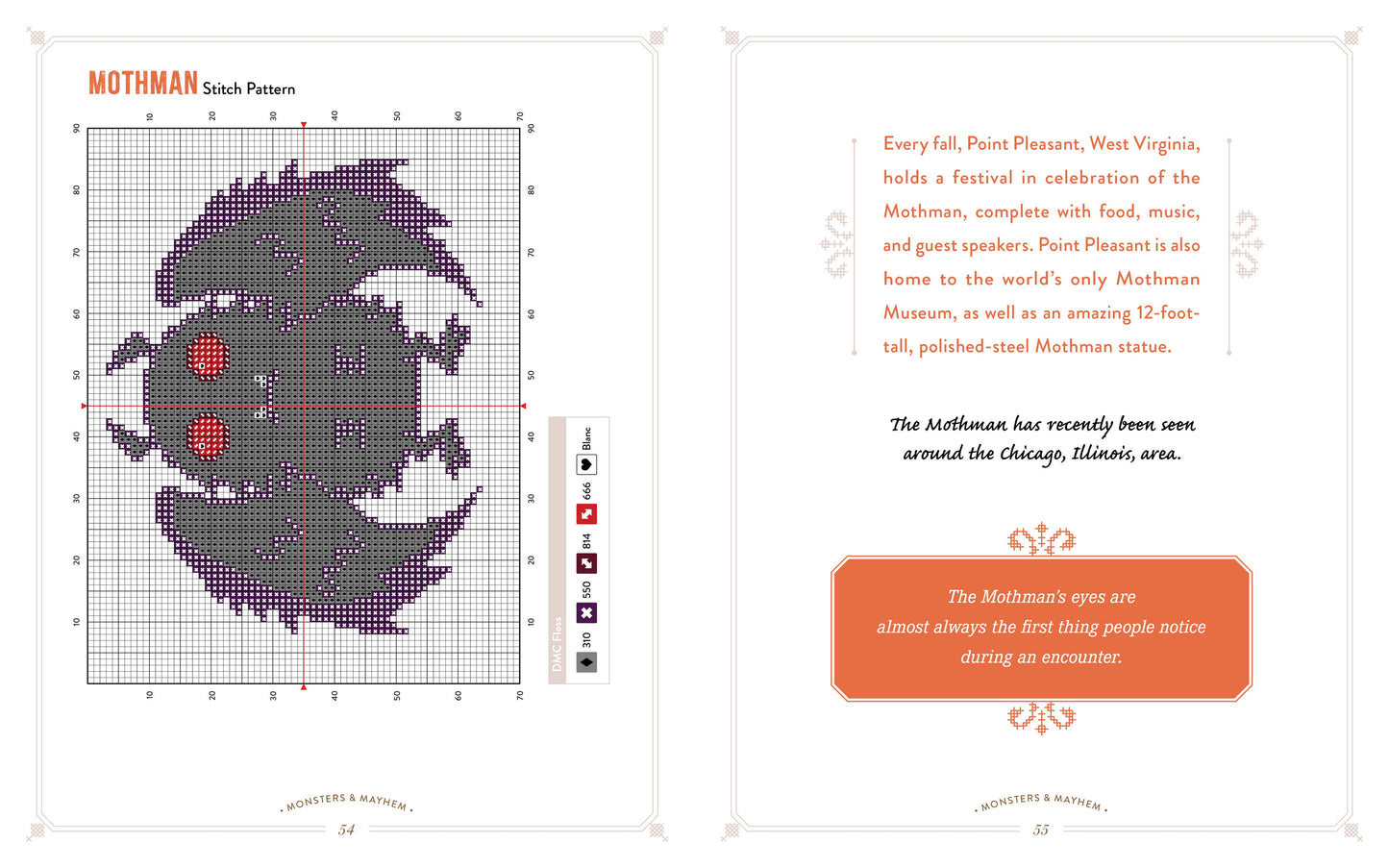Monsters and Mayhem in Cross-Stitch: Designs and Instruction