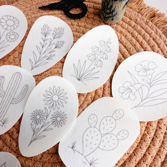 Desert Botanicals Embroidery Stick and Stitch Pattern