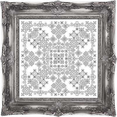 Stained Glass Garden Pattern