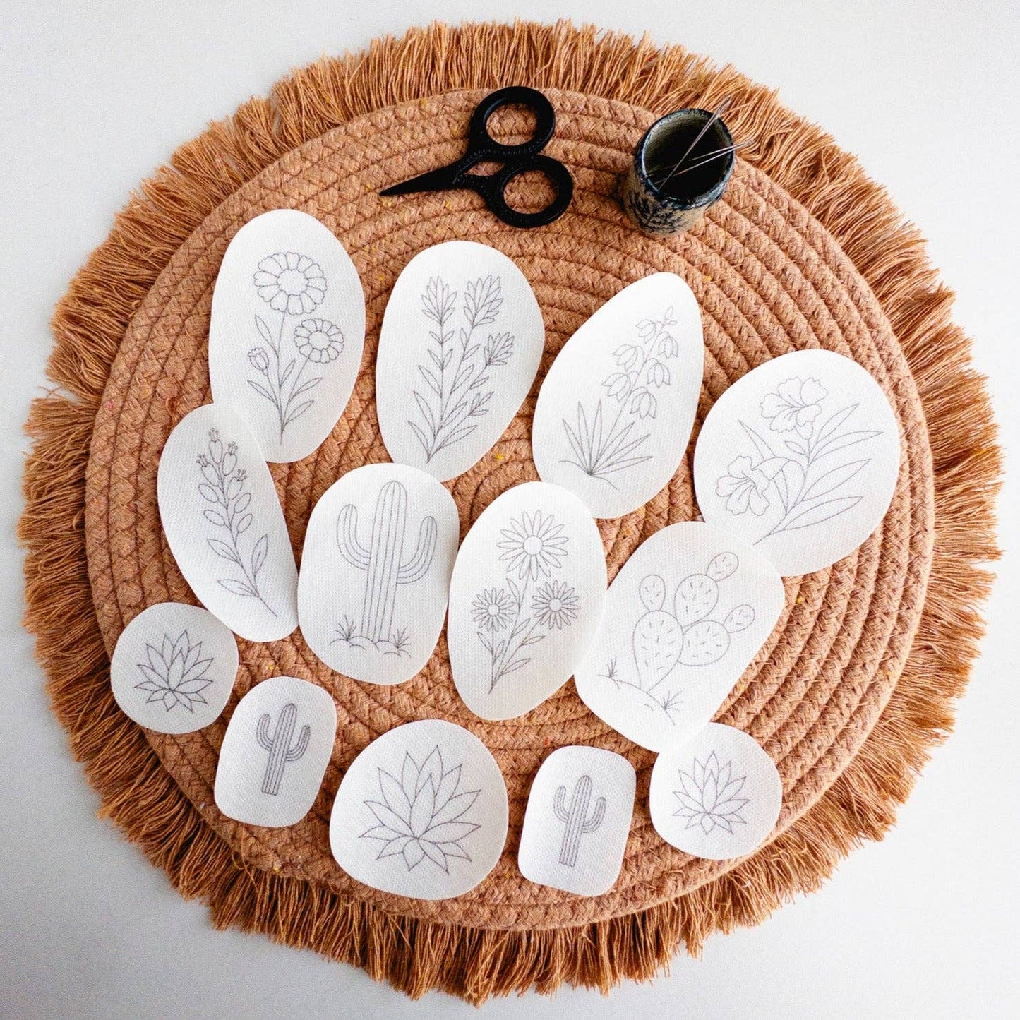 Desert Botanicals Embroidery Stick and Stitch Pattern