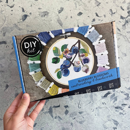 Embroidery and Beadwork Kit Blueberry Blossoms