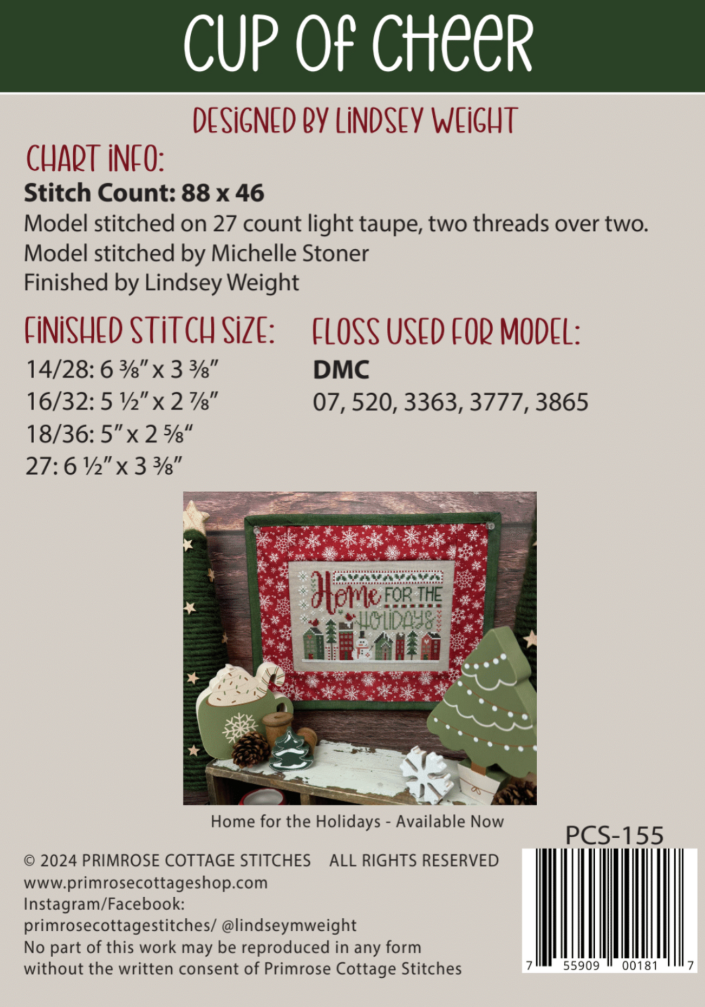 Cup of Cheer Pattern