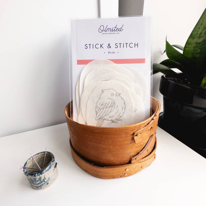 Bird Embroidery Stick and Stitch Patterns