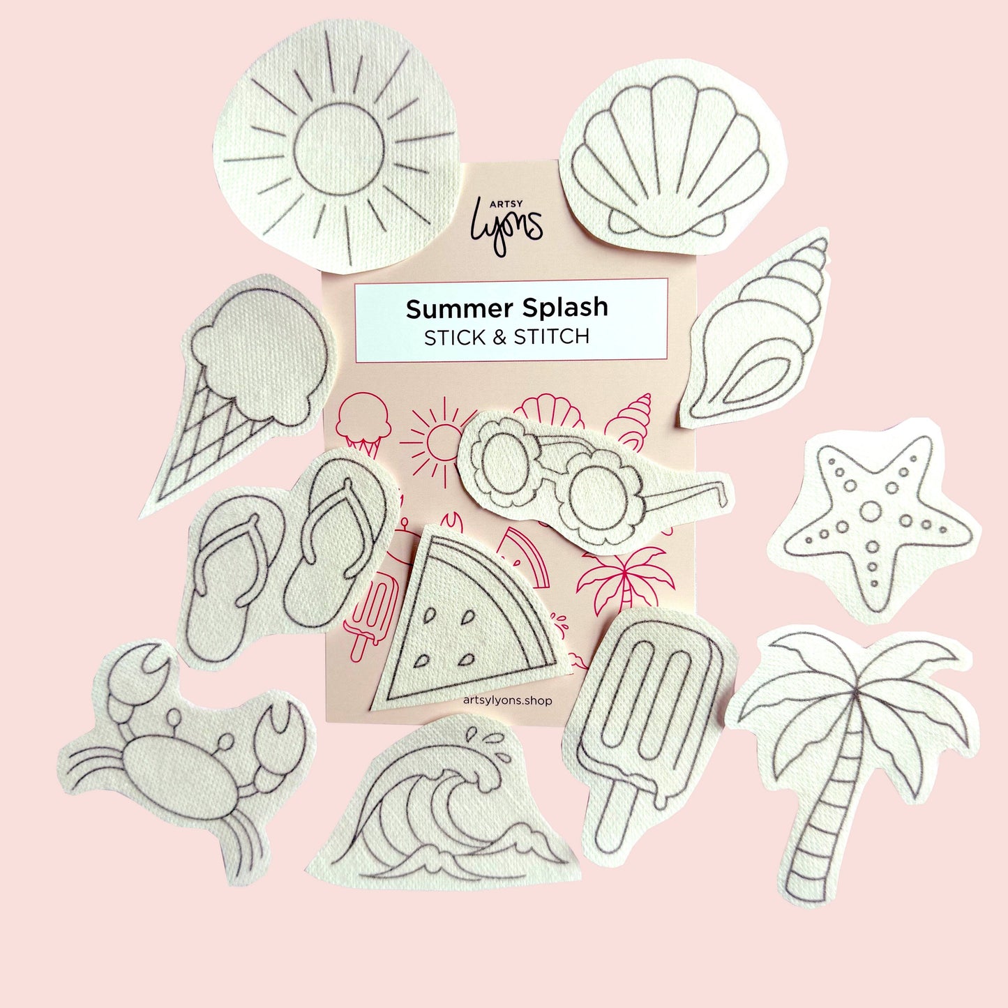Summer Splash Stick & Stitch Embroidery Pack