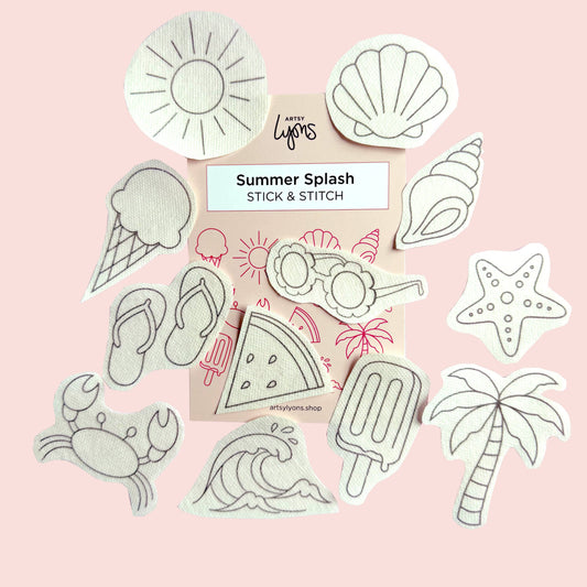 Summer Splash Stick & Stitch Embroidery Pack