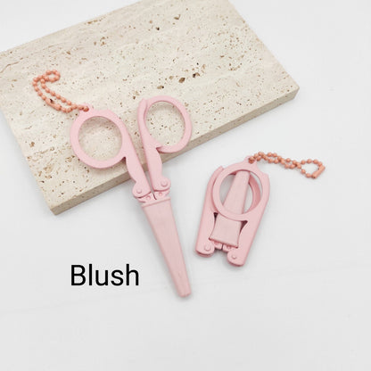 Portable Folding Scissors Blush