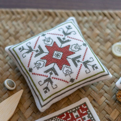 Aegean Ornaments Red Cross Stitch Kit