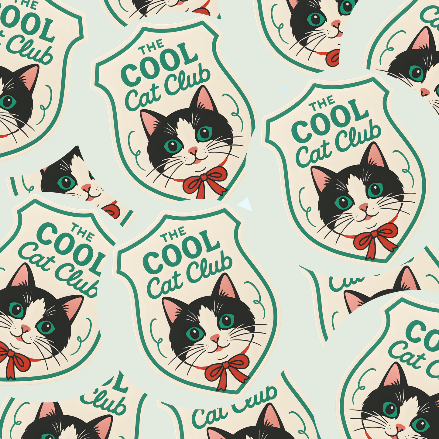Cool Cat Club Sticker