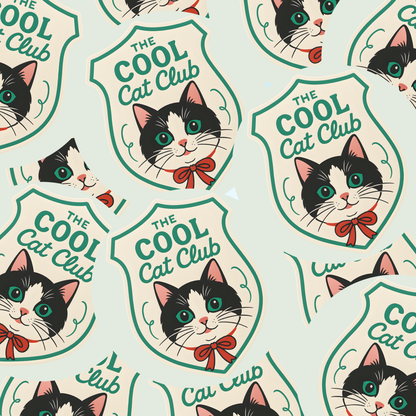 Cool Cat Club Sticker
